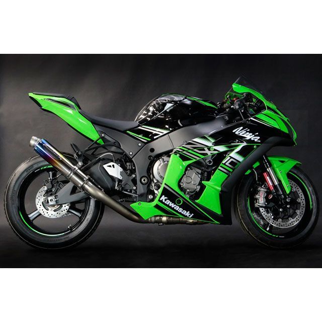 トリックスター ZX-10R レーシングスリップオンマフラー 100×370 焼き色付パイプ 焼チタン TRICKSTAR バイクの通販は 89,378円