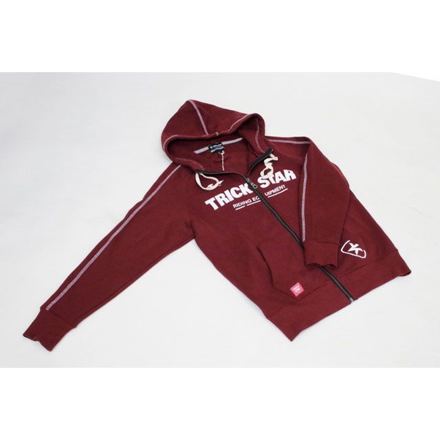 トリックスター ジップパーカー（レッド） サイズ S TRICKSTAR