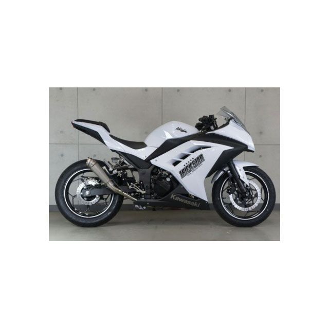 トリックスター Ninja250 Ninja300 レーシングスリップオンマフラー 雷神ショート TRICKSTAR_1
