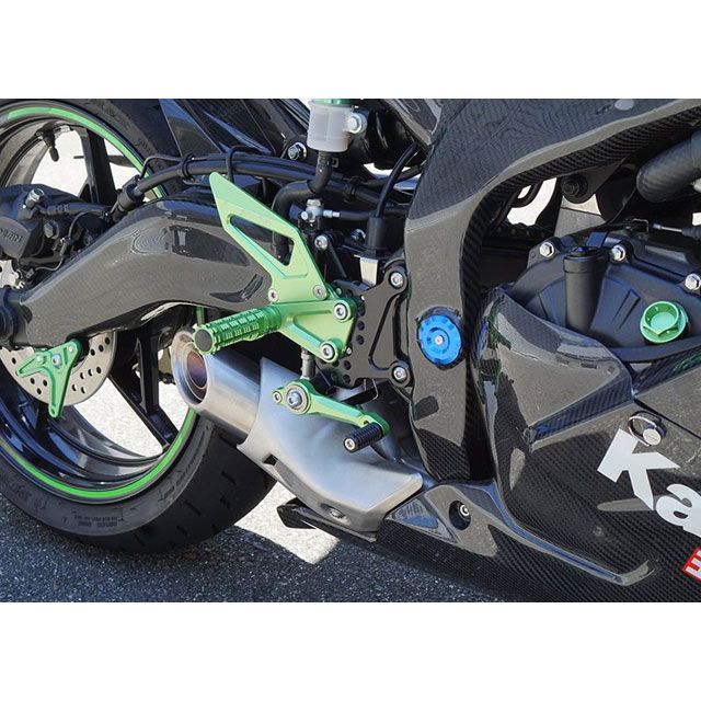 スナイパー NINJA ZX-25R ZX-4R フレームホールキャップ 青