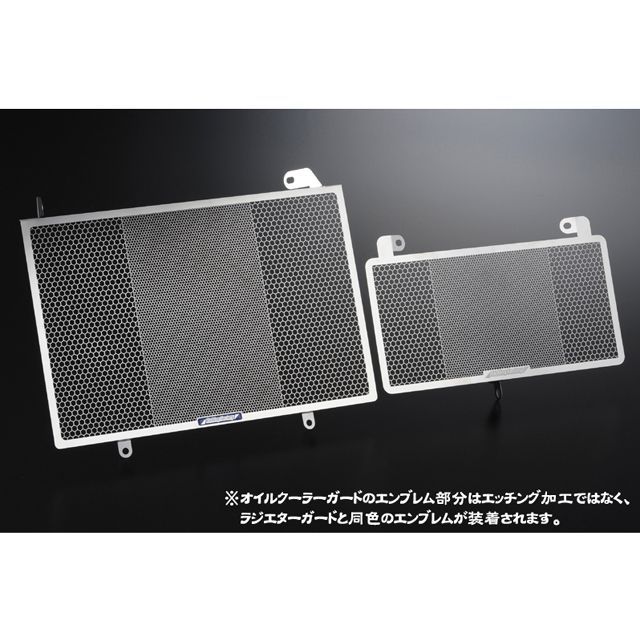エッチングファクトリー B-King B-King用 ラジエター＆オイルクーラーガードSET カラー 青エンブレム ETCHING FACTORY_1