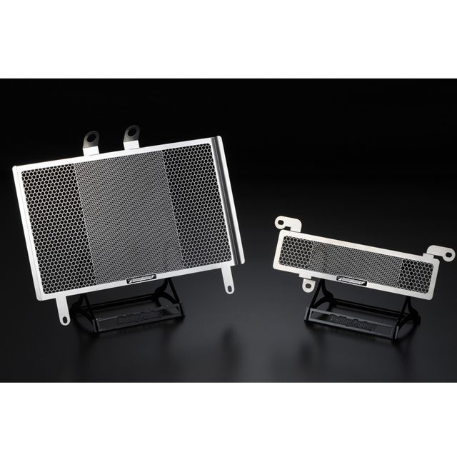 エッチングファクトリー TIGER1050 TIGER1050用 ラジエター＆オイルクーラーガードSET カラー 青エンブレム ETCHING FA…
