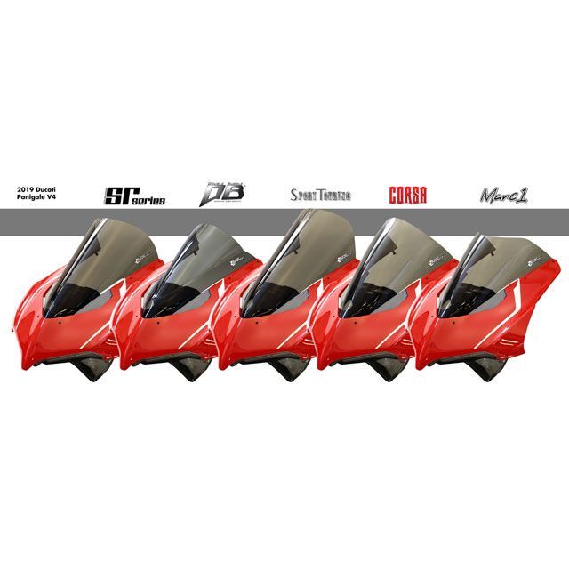 ゼログラビティ V4/S PANIGALE スクリーン SRタイプ（ダークスモーク） ZEROGRAVITY