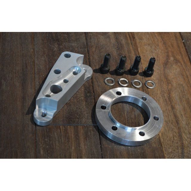 アンブ SR400/500 XS650SP SR400/XS650sp用 320Φキャリパーステー カラー シルバーアルマイト ANBU