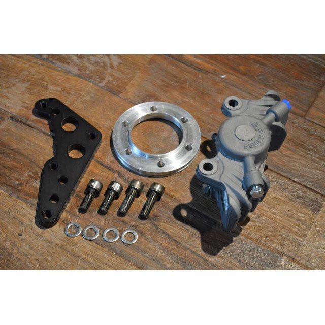 アンブ SR400/XS650sp SR400/XS650sp用 298φキャリパーステーAPレーシング付 カラー ブラック ANBU