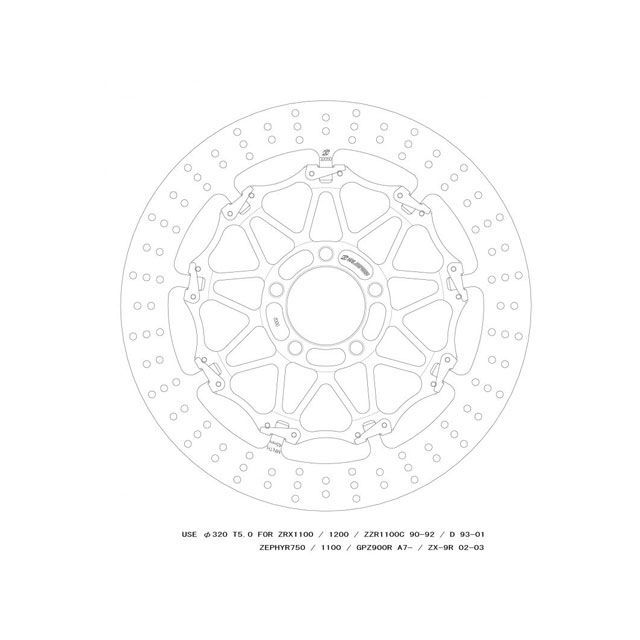 ゲイルスピード クロスロックディスクローター フロント 左
