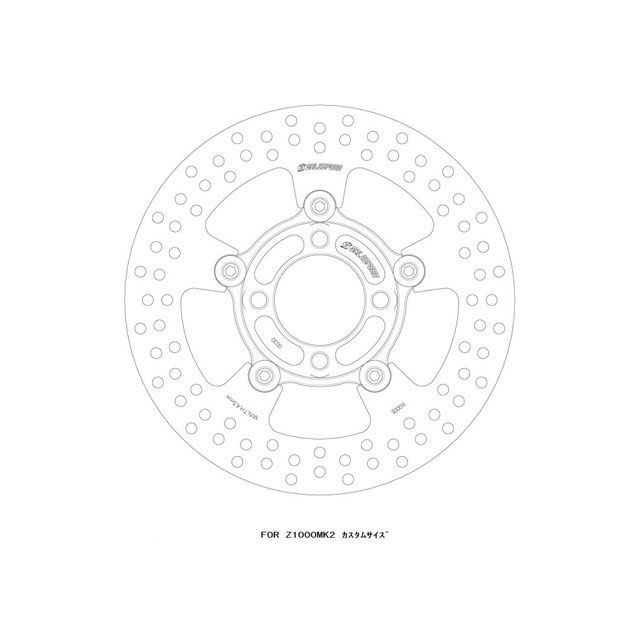 ゲイルスピード Z1000MK-2 モノフローティングディスクローターRφ250 T＝5.0 R） GALESPEED バイク