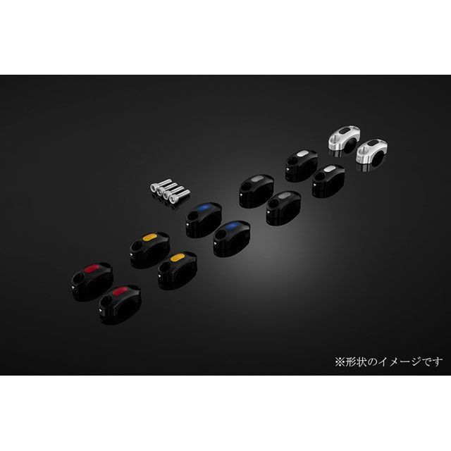 バイカーズ マスタークランプ 2ケ/シルバー カラー グリーン/ブラック BIKERS バイクの通販は