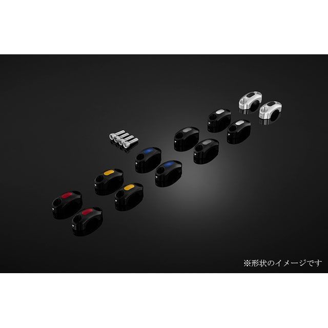 バイカーズ マスタークランプ 2ケ/シルバー カラー チタン/ブラック BIKERS バイクの通販は