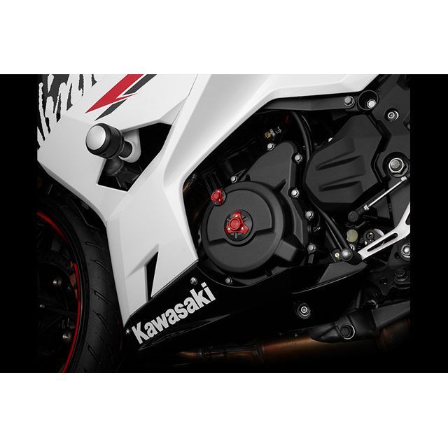 バイカーズ Ninja400/250 エンジンプラグ 2ケ カラー レッド BIKERS バイクの通販は