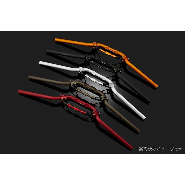 バイカーズ KSR PRO Z125 PRO アルミバーハンドル ブレース付 カラー オレンジ BIKERS