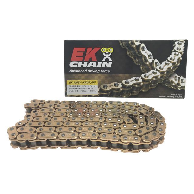 江沼チェーン 汎用 NXリングチェーン 520ZV-X3 MLJ カラー ゴールド リンク数 116L EKチェーン