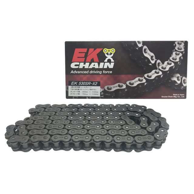 江沼チェーン 汎用 QXリングチェーン 530SR-X2 MLJ カラー：スチール リンク数：122L EKチェーン バイクの通販は 10,156円