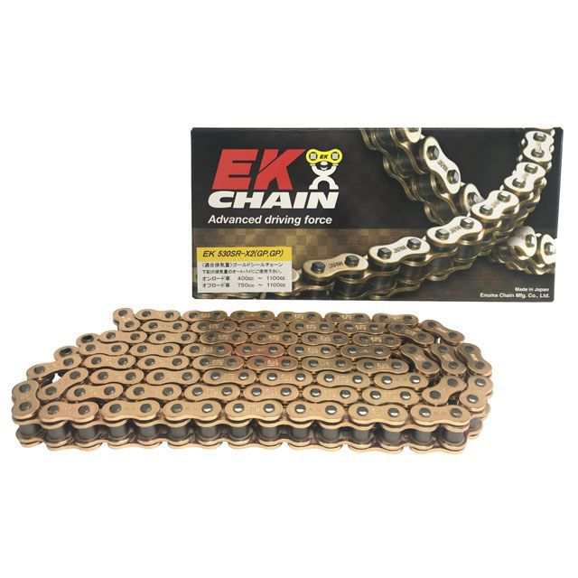 江沼チェーン 汎用 QXリングチェーン 530SR-X2 MLJ カラー:ゴールド リンク数:94L EKチェーン バイクの通販は