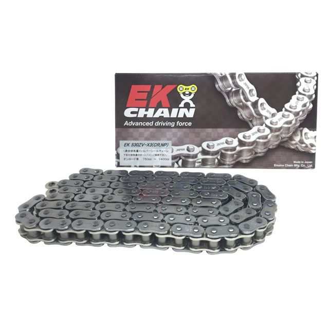 江沼チェーン 汎用 NXリングチェーン 530ZV-X3 MLJ カラー:シルバー リンク数:90L EKチェーン バイクの通販は