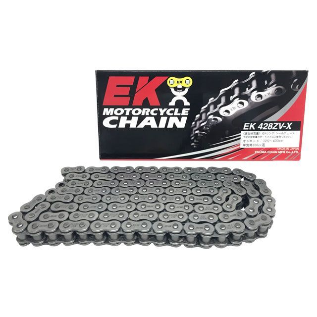 江沼チェーン 汎用 QXリングチェーン 428ZV-X MLJ カラー スチール リンク数 132L EKチェーン