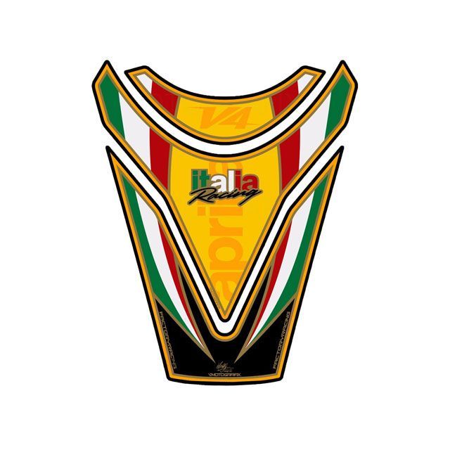 モトグラフィックス RSV4 タンクパッド イエロー MOTOGRAFIX バイクの通販は 5,937円