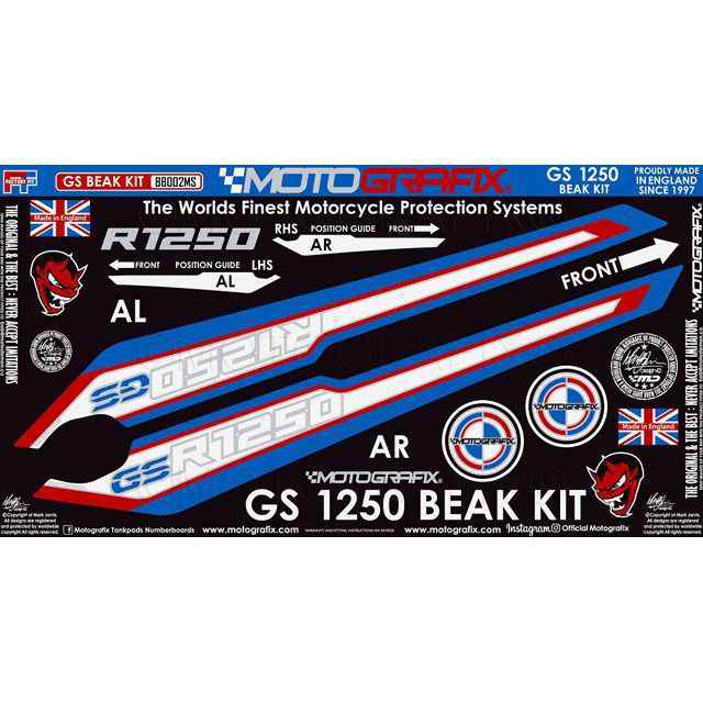 モトグラフィックス R1250GS HP Special Edition BEAK PROTECTION KIT MOTOGRAFIX バイク