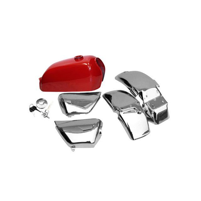 田中商会 エイプ エイプ用 タンク＆外装セット カラー レッド Sea Tac