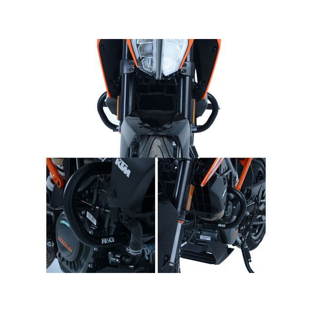 アールアンドジー 250Duke 390Duke アドベンチャーバー ブラック R&amp;G