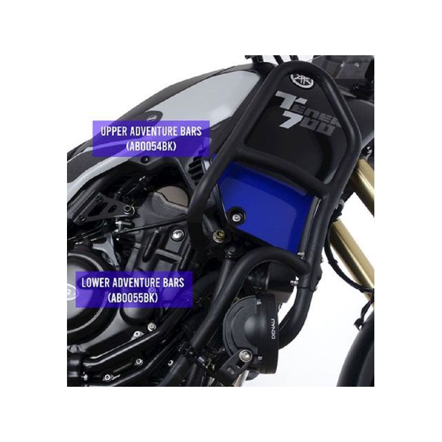 アールアンドジー XTZ700 Tenere アドベンチャーバー ブラック R&amp;G