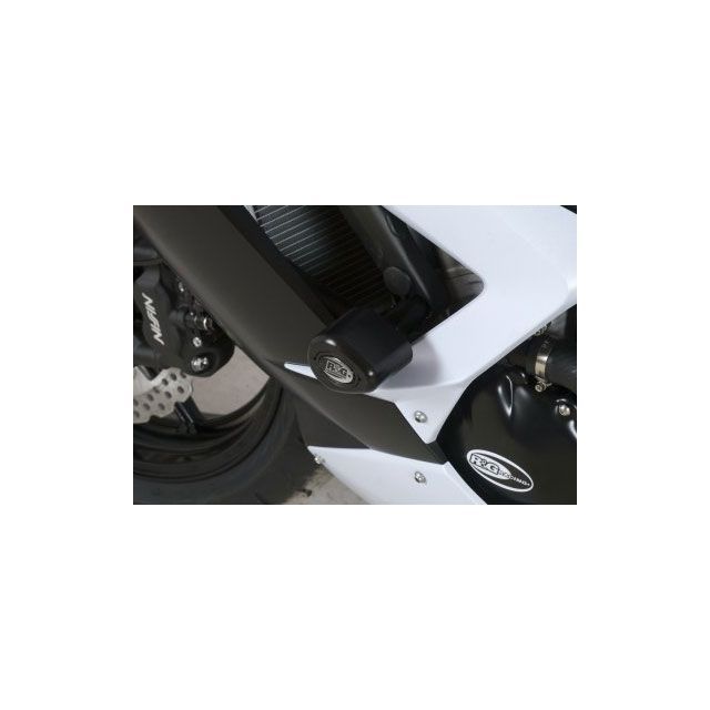 アールアンドジー ZX-6R 636 エアロクラッシュプロテクター ホワイト R&G_2