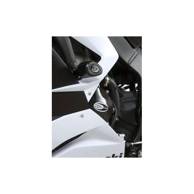 アールアンドジー ZX-6R 636 エアロクラッシュプロテクター ホワイト R&G_3