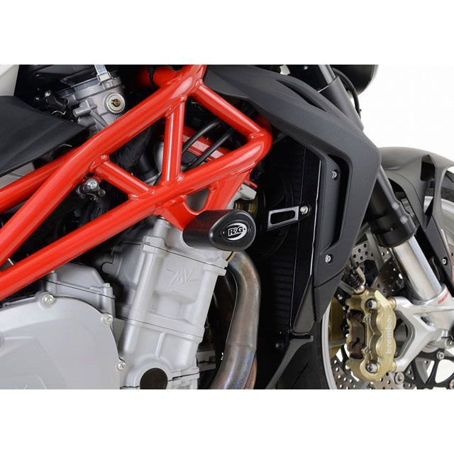 アールアンドジー Brutale 1090 エアロクラッシュプロテクター ホワイト R&G_1