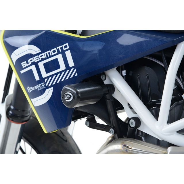 アールアンドジー 701Enduro/701Supermoto エアロクラッシュプロテクター ブラック R&G