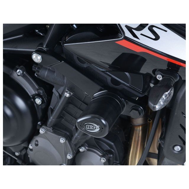 アールアンドジー Street Triple765RS エアロクラッシュプロテクター ブラック R&amp;G