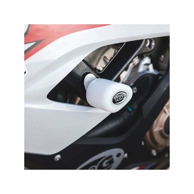 アールアンドジー S1000RR エアロクラッシュプロテクター ホワイト R&amp;G