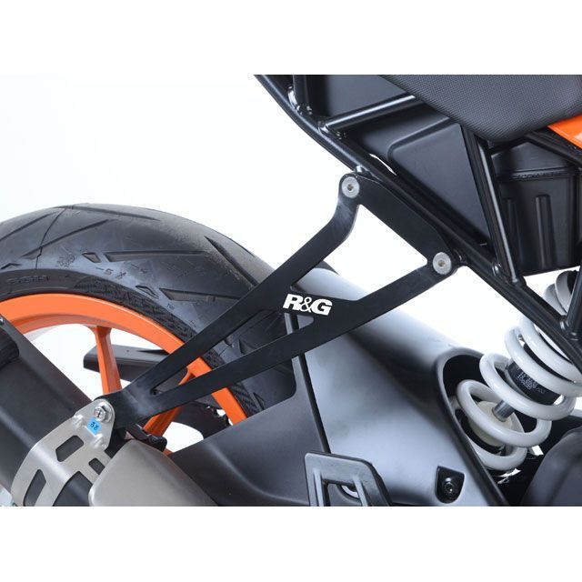アールアンドジー RC125/390 エキゾーストハンガー ブラック R&amp;G