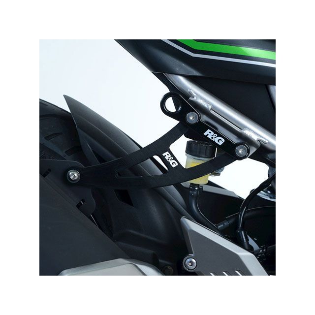 アールアンドジー Ninja125/Z125 エキゾーストハンガー ブラック R&amp;G