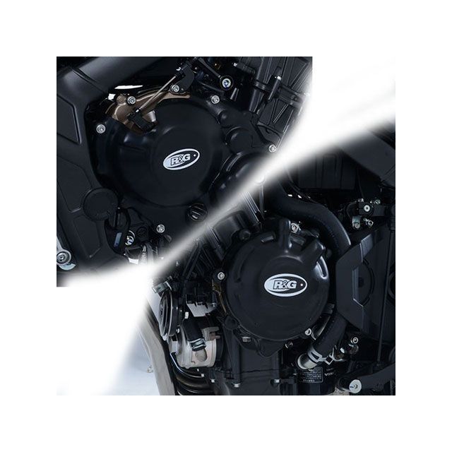 アールアンドジー CB650R/CBR650R CBR650F/CB650F エンジンケースカバーセット ブラック R&amp;G