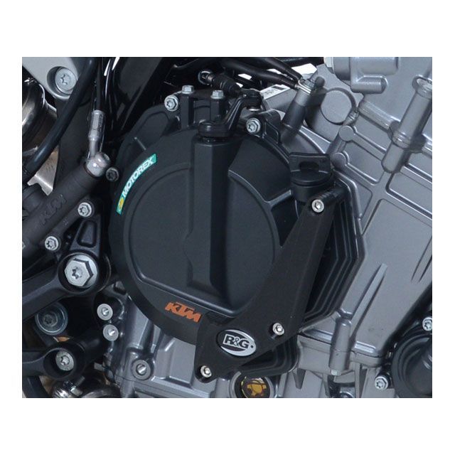アールアンドジー 790Duke エンジンケーススライダー右 ブラック R&G バイクの通販は