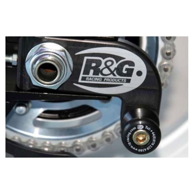 アールアンドジー GSX-R600/750 K8-L0 オフセットコットンリール ブラック R&amp;G