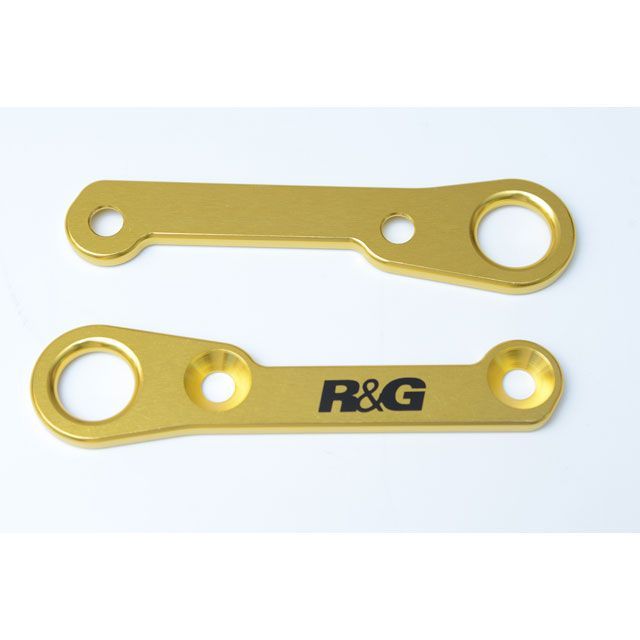 アールアンドジー CBR400R CBR500R タイダウンフック 左右セット ゴールド R&G