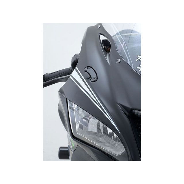 アールアンドジー ZX-10R ミラーブランキングプレート ブラック