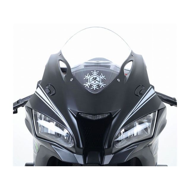 アールアンドジー ZX-10R ミラーブランキングプレート ブラック R&G バイク