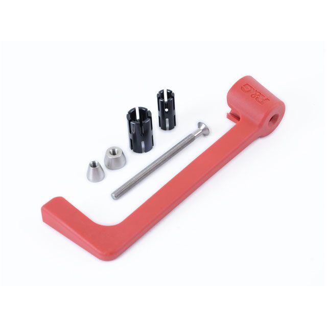 アールアンドジー Trident660 モールド レバーガード レッド R&G バイクの通販は