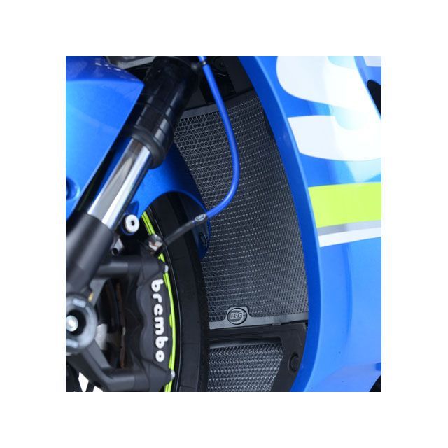 アールアンドジー GSX-R1000/R ラジエターガード ブルー R&G バイク