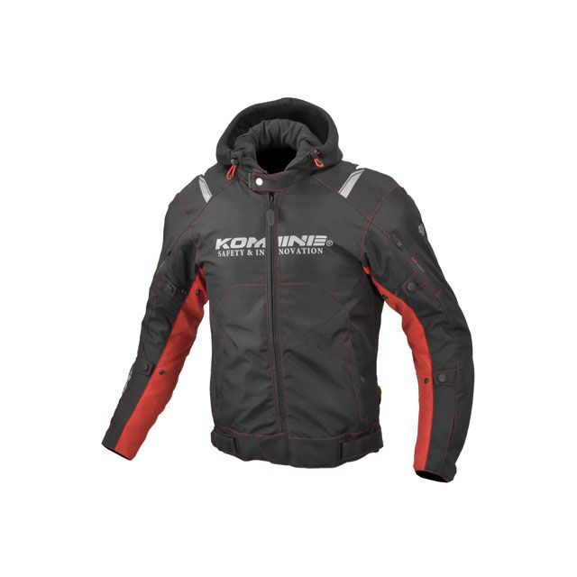 コミネ 2021-2022秋冬モデル JK-5961 プロテクトウインタージャケット（ネオブラック/レッド） サイズ S KOMINE