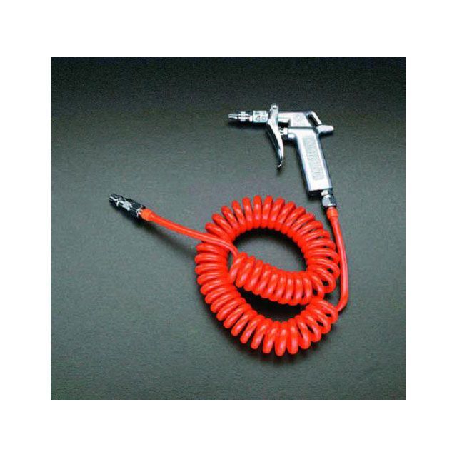 エスコ 2mm穴 エアーブローガン（プラグ付ホース・流量調整付） ESCO