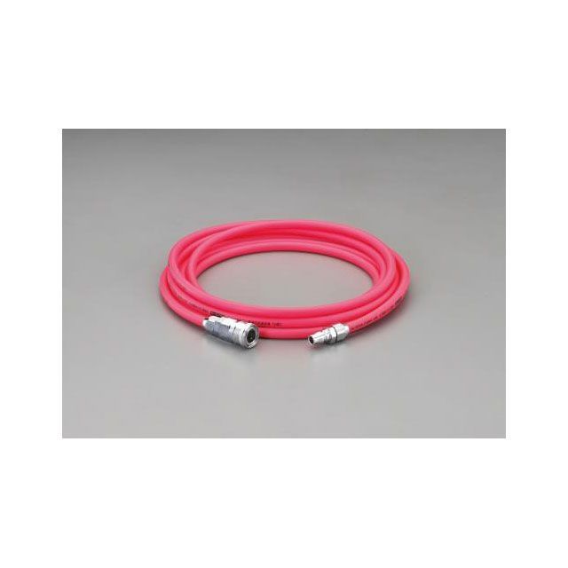 エスコ 8.5/12.5mmx10m エアーホース（カプラー付・PVC） ESCOバッテリー・メンテナンス用品