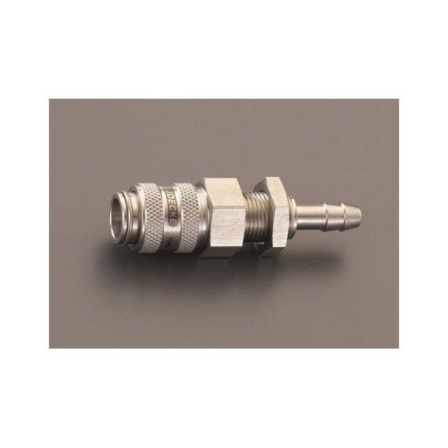 エスコ 8mm ウレタンホースカップリング（隔壁/ステンレス製） ESCO