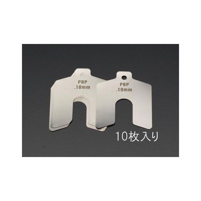 エスコ 0.025mm/50x50mm スロッテッドシム（ステンレス/10枚） ESCO