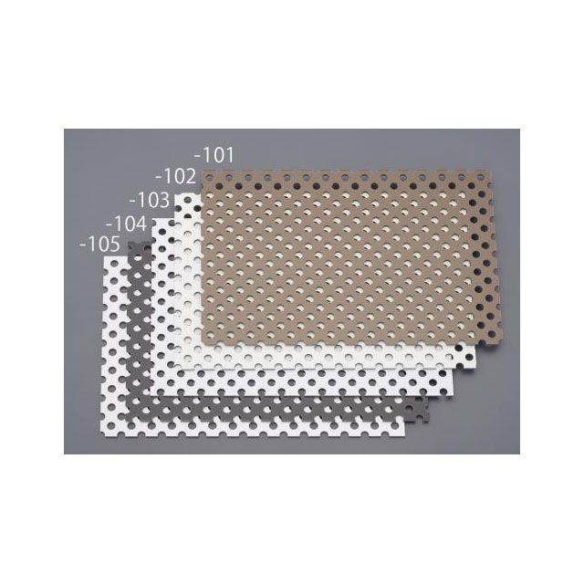 エスコ 450x 900x3.0mm パンチングアルミ複合板（シルバー） ESCO