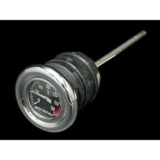 ネオファクトリー スポーツスター ソフテイル 摂氏タイプ ショートサイズ 油温計付オイルタンクキャップ カラー 黒 Neofactory バイクの通販は