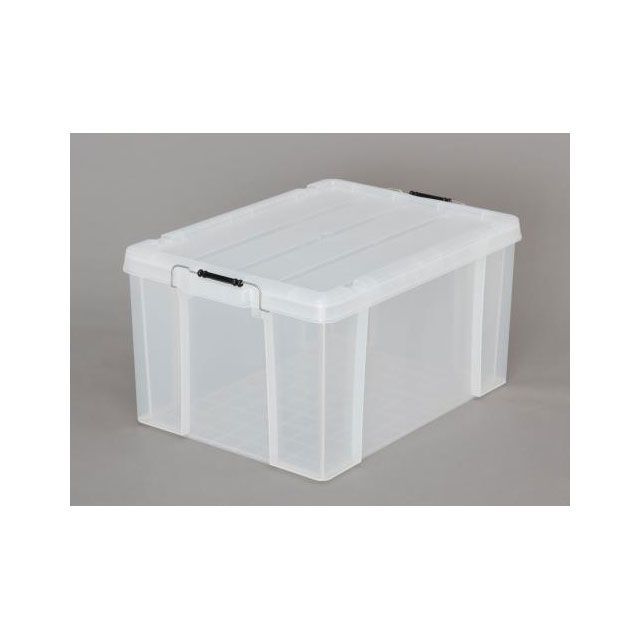 エスコ 624x450x330mm 収納ケース（バックル付/クリア） ESCO バイク 車 自動車 自転車の通販は 5,265円