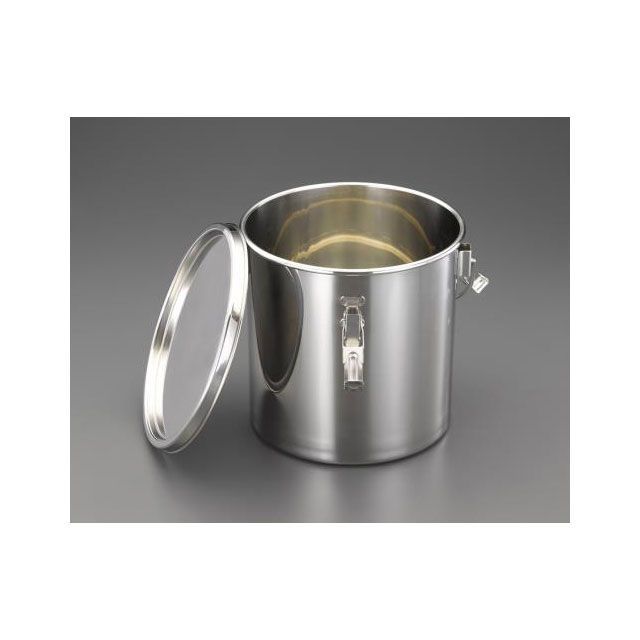 エスコ φ330x330mm/25L 密閉容器（ステンレス製） ESCO バイク 車 自動車 自転車の通販は